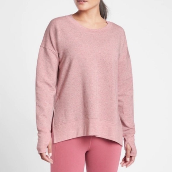Athleta Balance Pullover Sweatshirt Victorian Berry XS - Picture 2 of 9